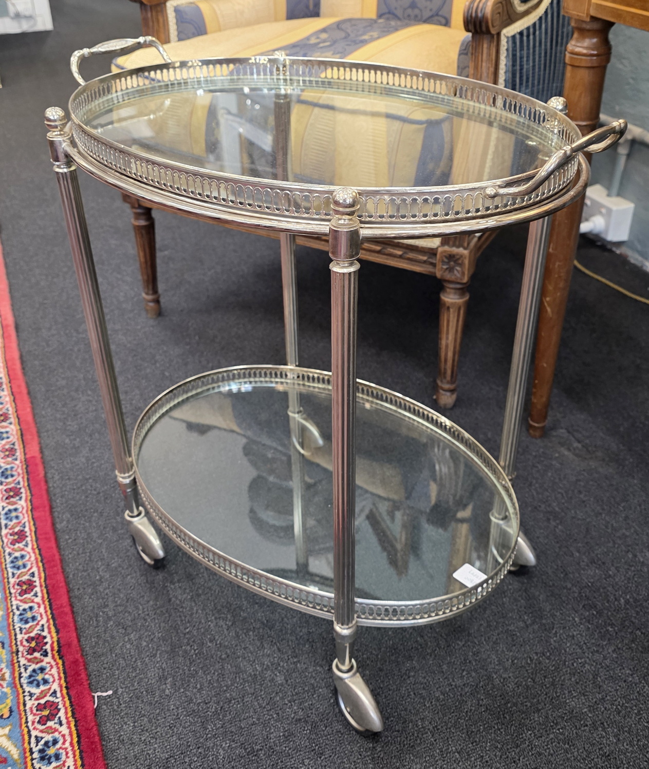 A vintage Maison Jansen Drinks Trolley
